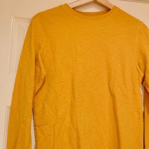 GAP Boys Texture-Knit T-Shirt- Mustard Yellow